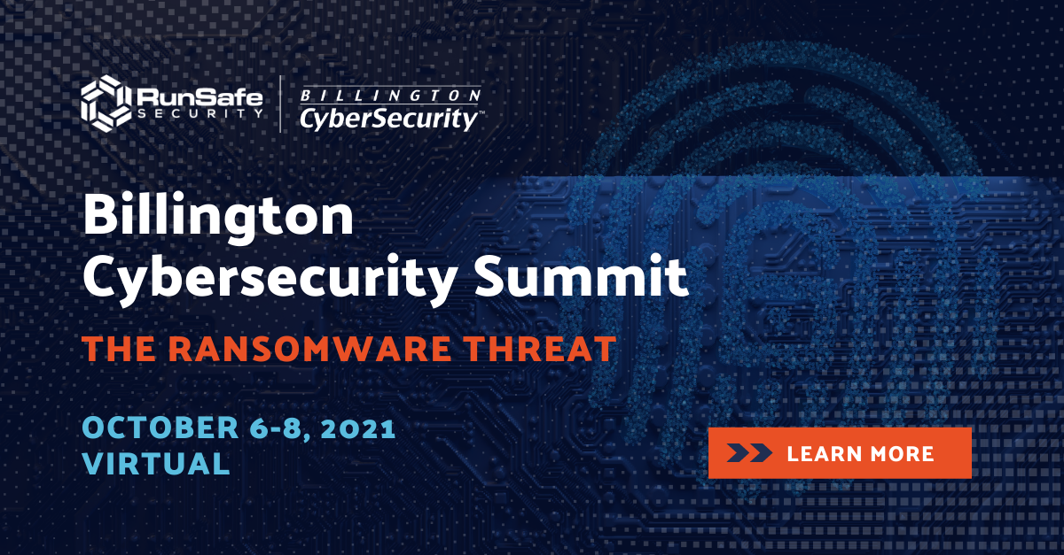 Join RunSafe at Billington Cybersecurity Summit