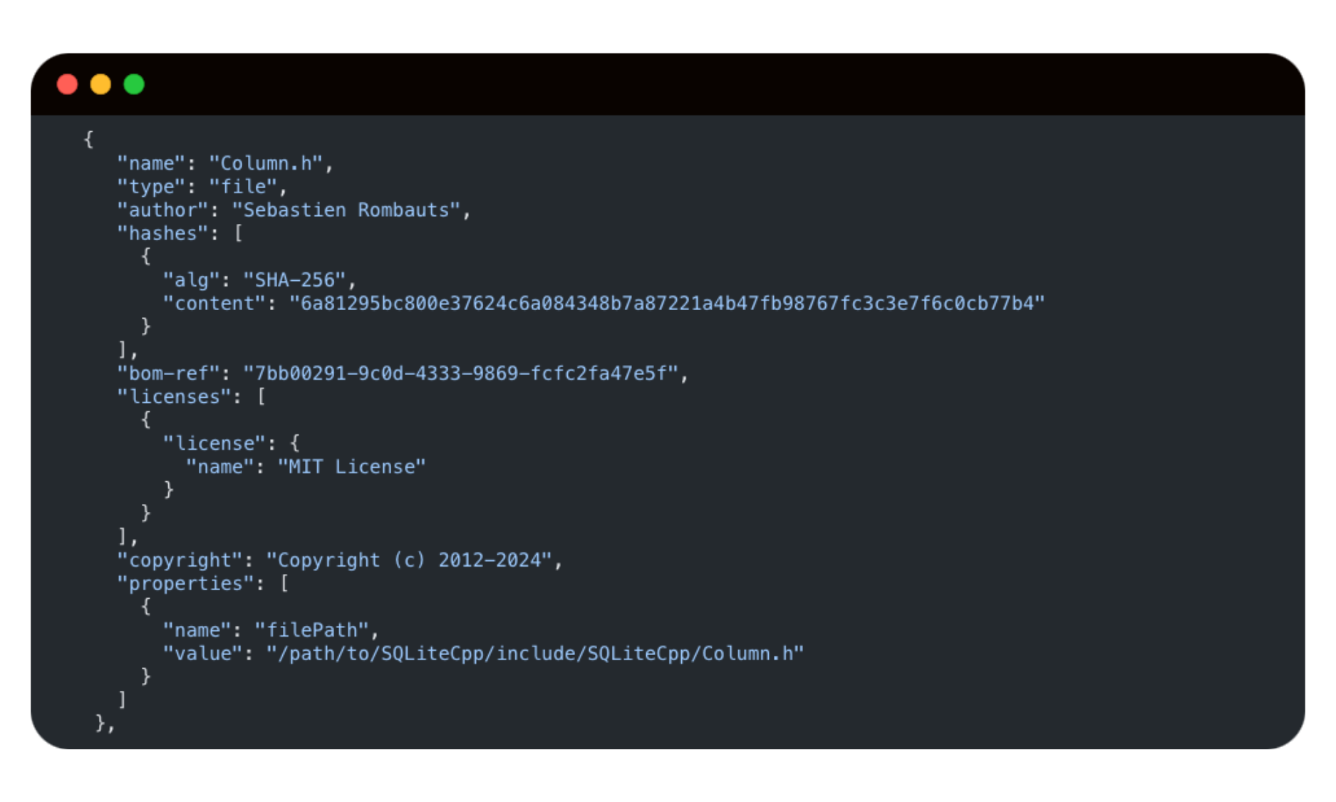 SBOM Example File Component