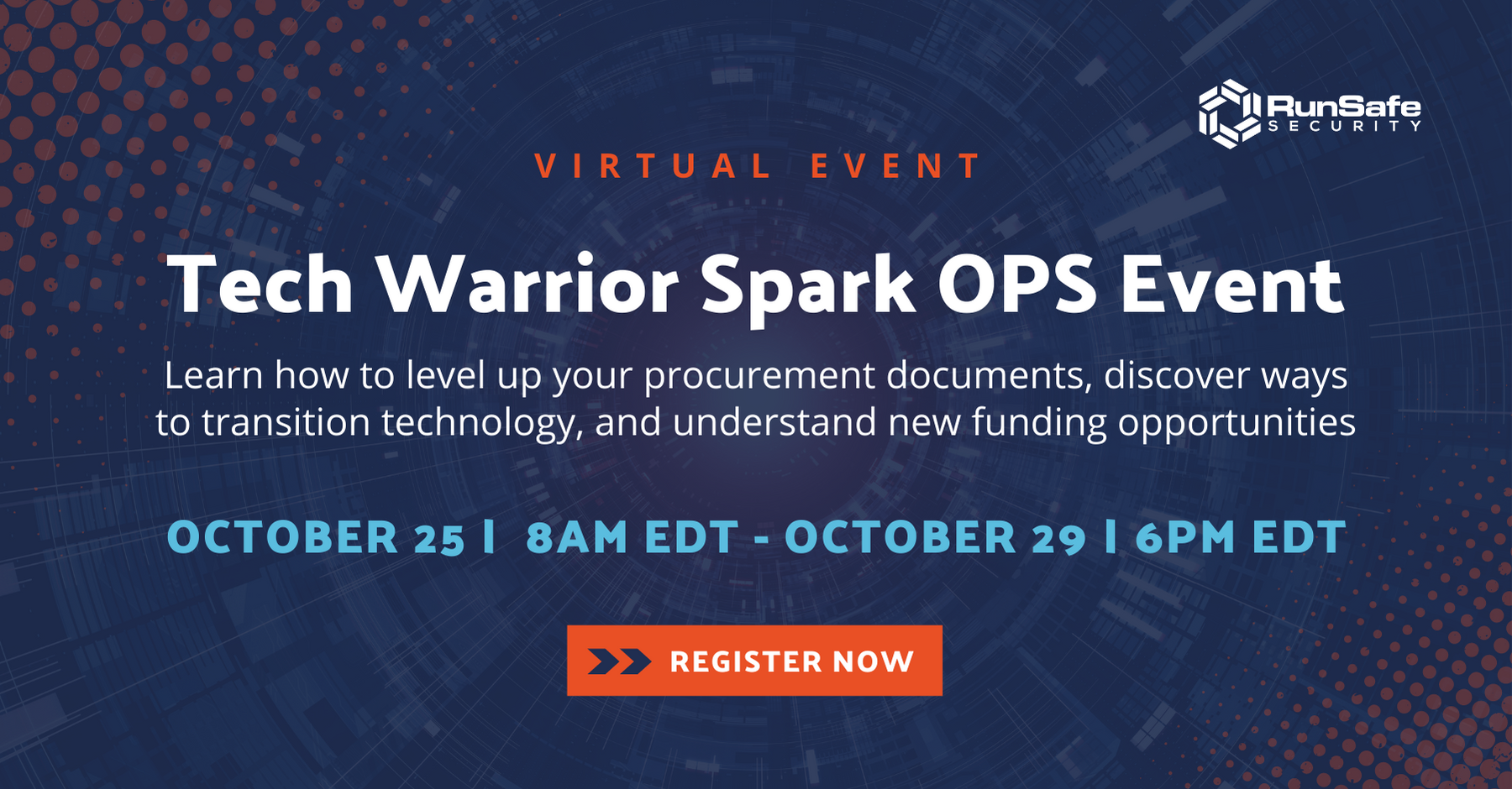 Join RunSafe at Tech Warrior Spark OPS Event - RunSafe Security