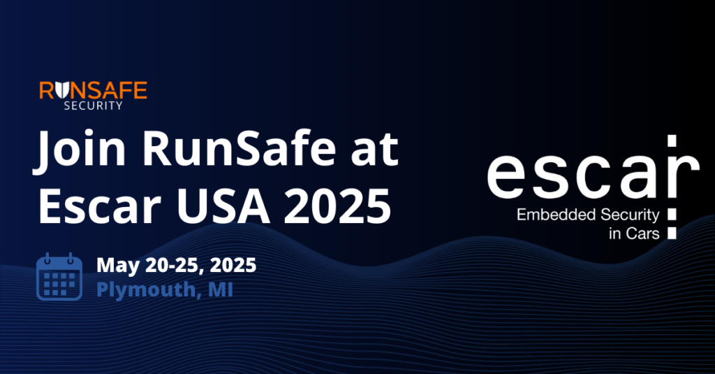 Join RunSafe at Escar 2025