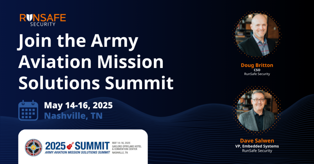Join RunSafe Security at the Army Aviation Mission Solutions Summit