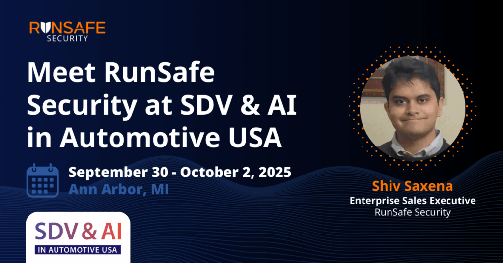 Meet RunSafe at SDV & AI