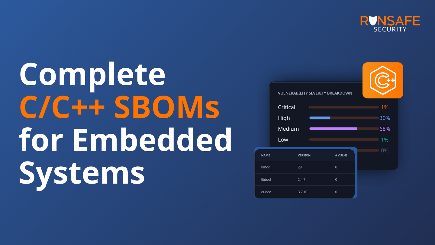 SBOMs for Embedded Systems: Solving the C/C++ Visibility Problem
